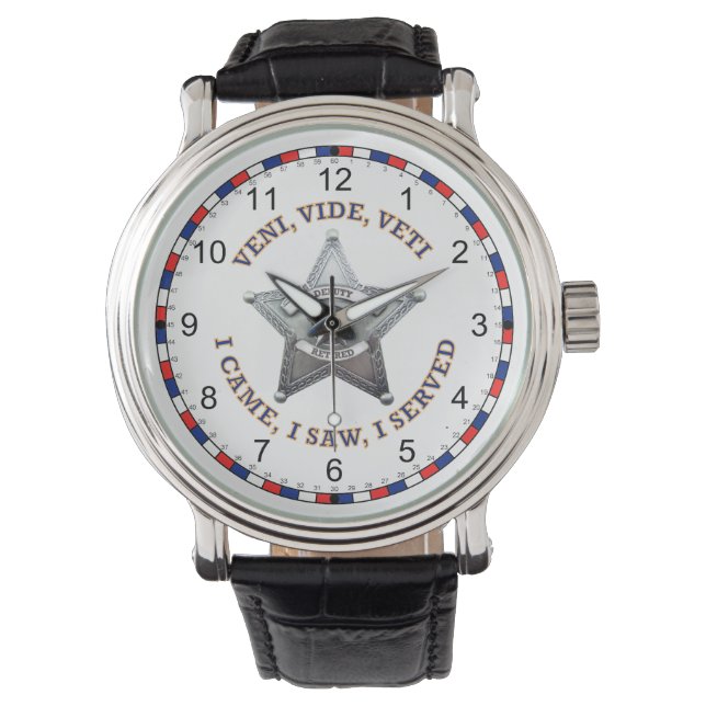 Retired Deputy Sheriff's Badge Watch (Front)