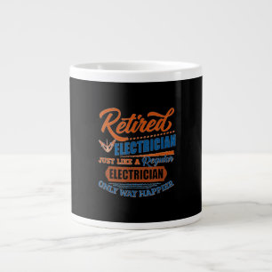 Retired Electrician - Electrician Gift Large Coffee Mug