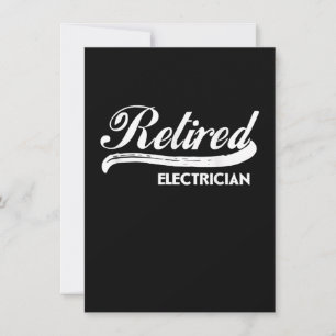 Retired Electrician Funny Retirement Party Gift Card