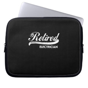 Retired Electrician Funny Retirement Party Gift Laptop Sleeve