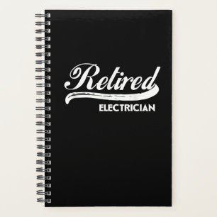 Retired Electrician Funny Retirement Party Gift Planner