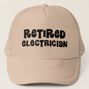 Retired Electrician Gift Trucker Hat