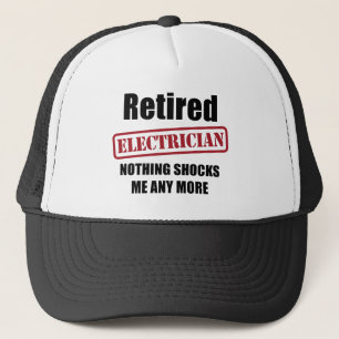 Retired Electrician (UK spell) Trucker Hat