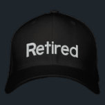 Retired Embroidered Hat<br><div class="desc">Inspired by my dad</div>