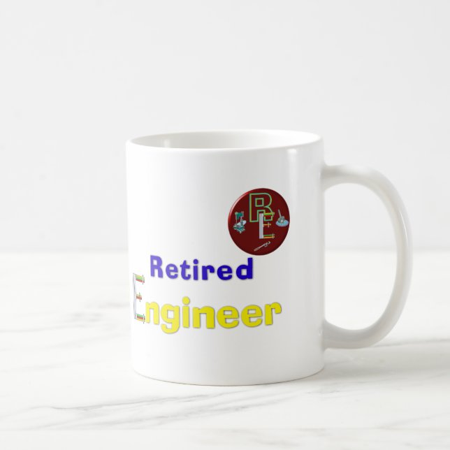 Retired Engineer Coffee Mug (Right)