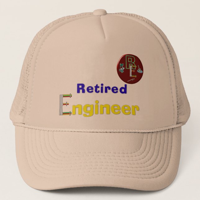 Retired Engineer Trucker Hat (Front)