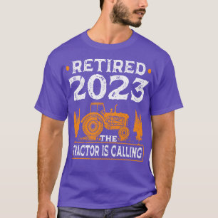 Retired Farmer Funny Retirement Tractor T-Shirt