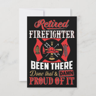 Retired Firefighter Card