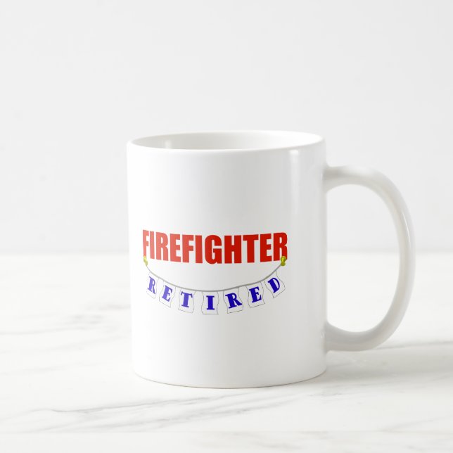 RETIRED FIREFIGHTER COFFEE MUG (Right)