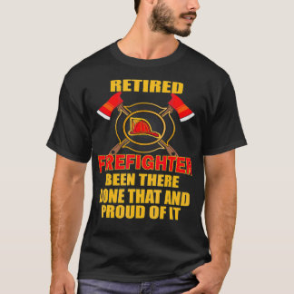 Retired Firefighter  Fire Chief Tee Fathers Day