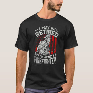 Retired Firefighter Fire Truck Grandpa Fireman Ret T-Shirt