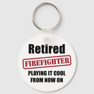 Retired Firefighter Key Ring