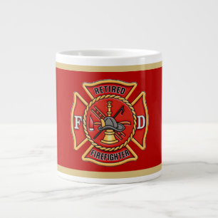 Retired Firefighter's Cross Large Coffee Mug