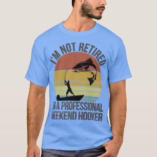 Retired Fishing Retro Retirement Dad Fisherman Fis T-Shirt