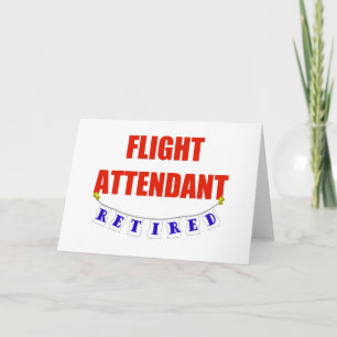 RETIRED FLIGHT ATTENDANT CARD