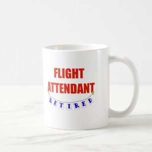 RETIRED FLIGHT ATTENDANT COFFEE MUG