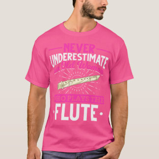 Retired Flute Player Women Music Flautist Retireme T-Shirt