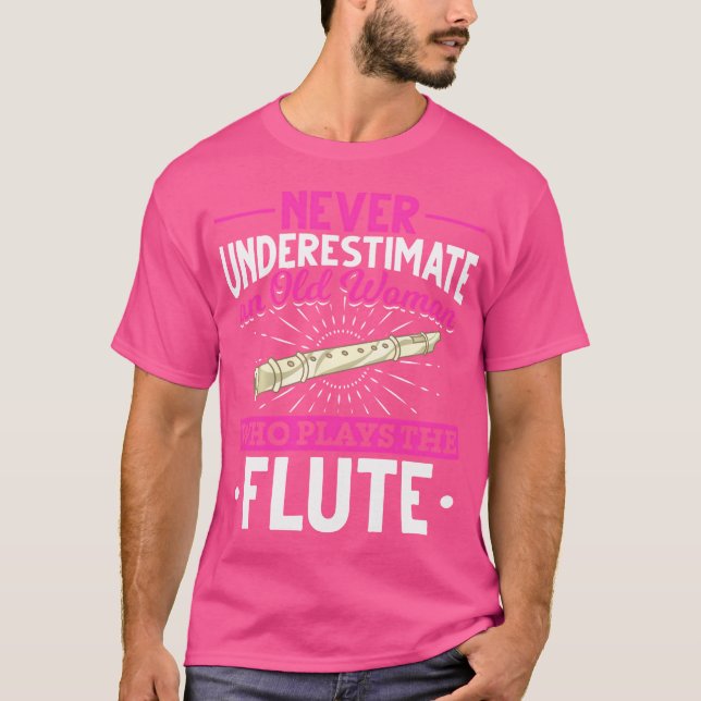 Retired Flute Player Women Music Flautist Retireme T-Shirt (Front)