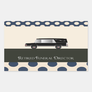 Retired Funeral Director Gifts Rectangular Sticker
