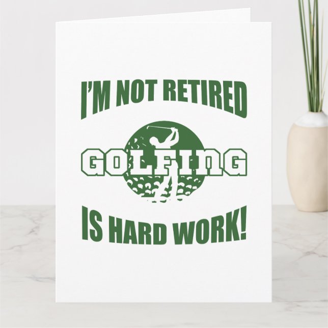 Retired Golf Lover Card (Front)