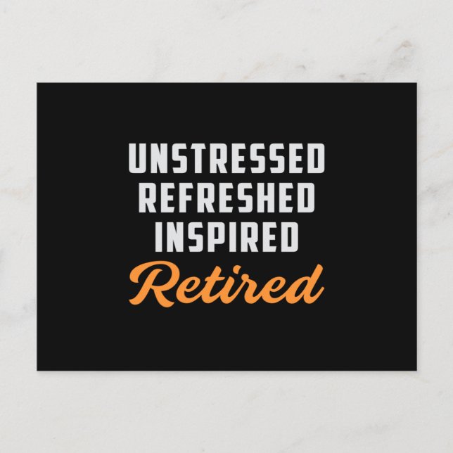 Retired Grandpa Retire Retirement Funny Gift Postcard (Front)