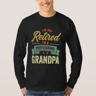 Retired Grandpa Retro Vintage Family Matching Fath T-Shirt