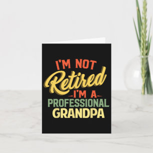 Retired Grandpa Shirts For Men Funny Fathers Day G Card