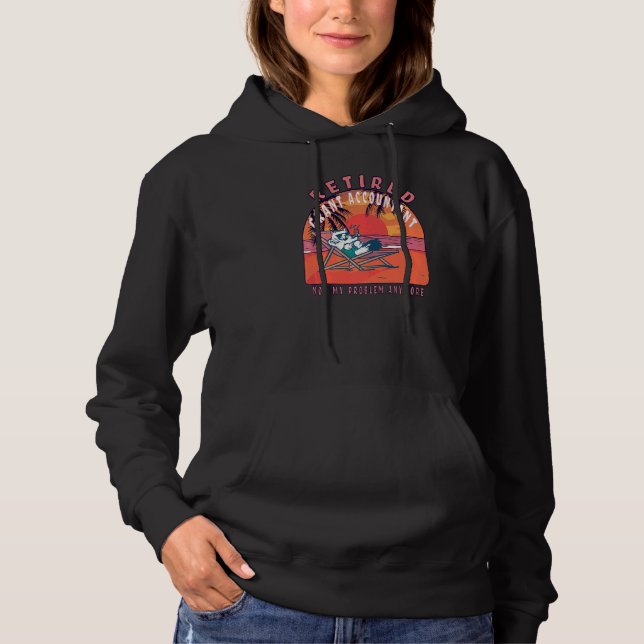 Retired Grant Accountant  Vintage Retirement Hoodie (Front)