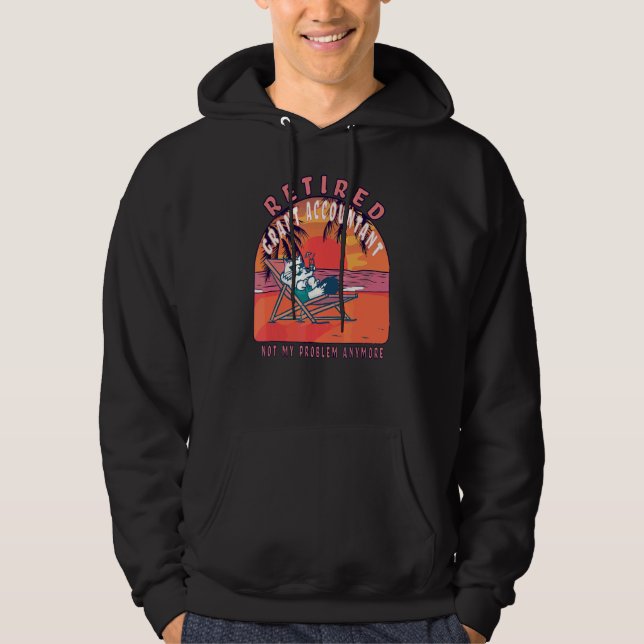 Retired Grant Accountant  Vintage Retirement Hoodie (Front)