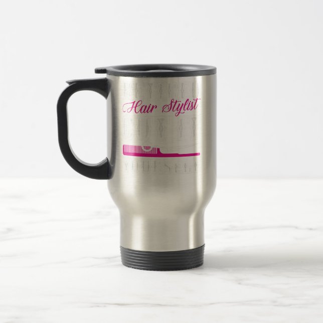 Retired Hair Stylist Hairdresser Retirement Party  Travel Mug (Left)
