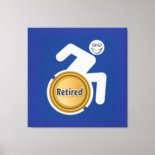 Retired Handicapped Canvas Print