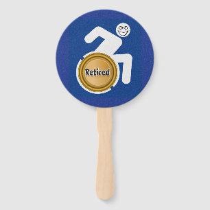 Retired Handicapped Hand Fan