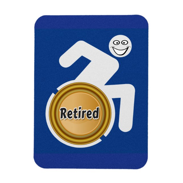 Retired Handicapped Magnet (Vertical)