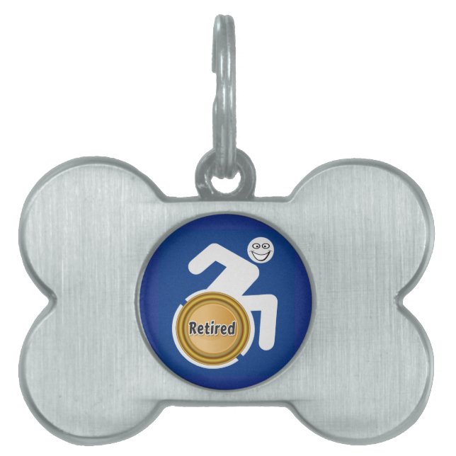 Retired Handicapped Pet ID Tag (Front)