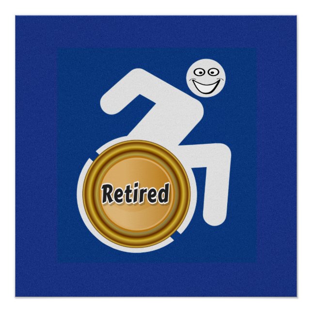 Retired Handicapped Poster (Front)