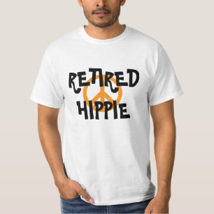 Retired Hippie peace symbol  T-Shirt