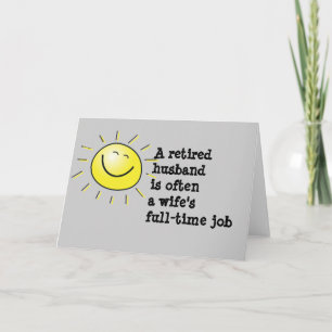 Retired Husband Greeting Card