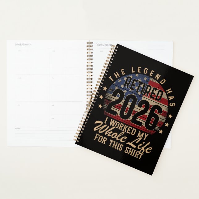 Retired I Worked Whole Life for This Planner (Display)