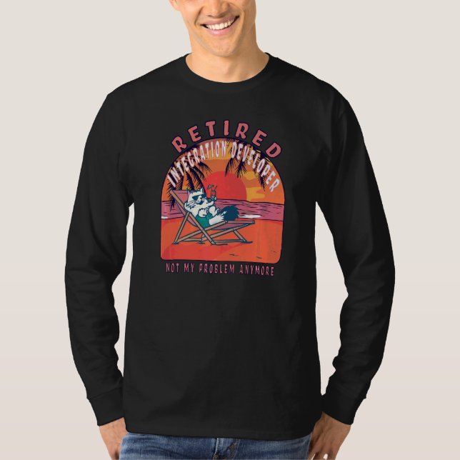 Retired Integration Developer  Vintage Retirement T-Shirt (Front)