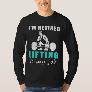 "Retired Iron Pump: Lifting Laughter in Retirement T-Shirt