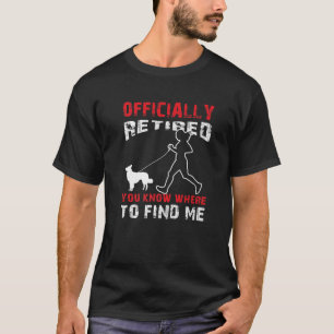 Retired Jogging Border Collie Dog Walker Jogger Do T-Shirt