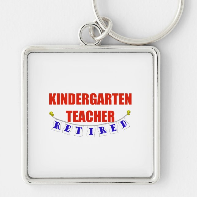RETIRED KINDERGARTEN TEACHER KEY RING (Front)