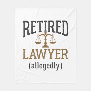 Retired Lawyer Allegedly Attorney Retirement Fleece Blanket