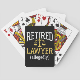 Retired Lawyer Allegedly Playing Cards