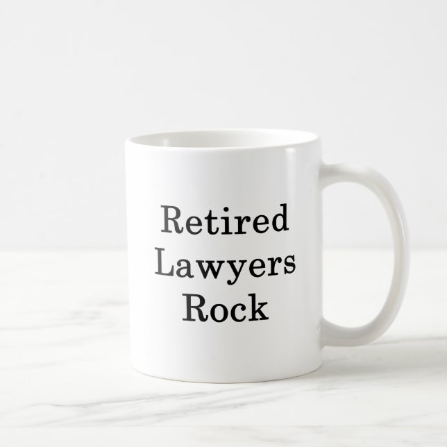 Retired Lawyers Rock Coffee Mug (Right)