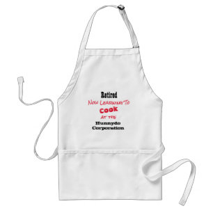 Retired Learning To Cook at Hunnydo Corporation - Standard Apron
