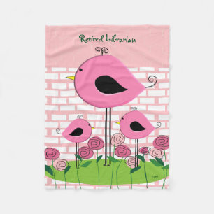 Retired Librarian Fleece Blanket