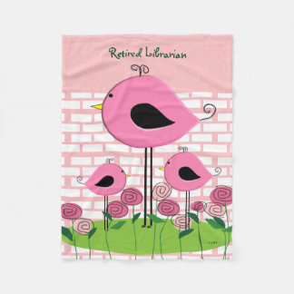 Retired Librarian Fleece Blanket