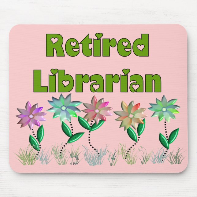 Retired Librarian "Spring Sensation" Mouse Mat (Front)