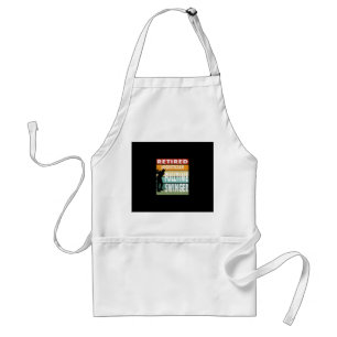 Retired Logistician Fulltime Swinger Golf Golfer Standard Apron